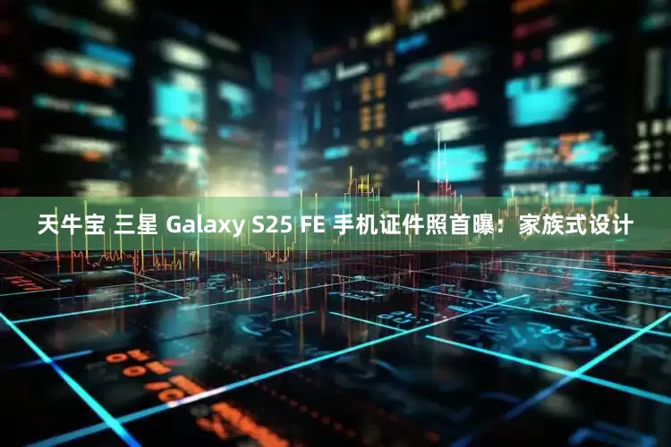 天牛宝 三星 Galaxy S25 FE 手机证件照首曝：家族式设计